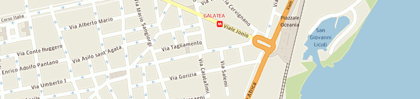 Mappa della impresa napoli avvti giuseppe e natale a CATANIA
