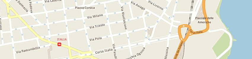 Mappa della impresa villoresi srl a CATANIA