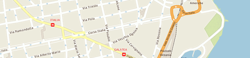 Mappa della impresa restivo srl a CATANIA