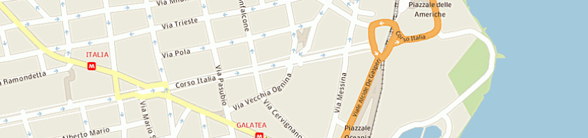 Mappa della impresa farmacia aquilea del drgiuseppe longo e c snc a CATANIA