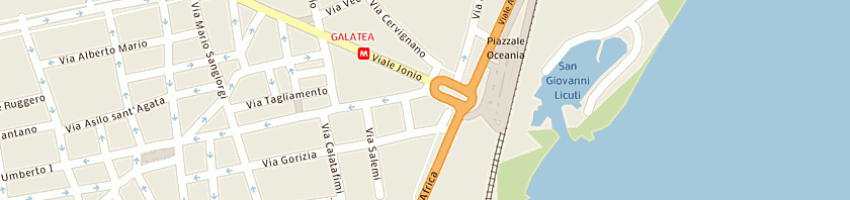 Mappa della impresa raffaele sicali gomme srl a CATANIA