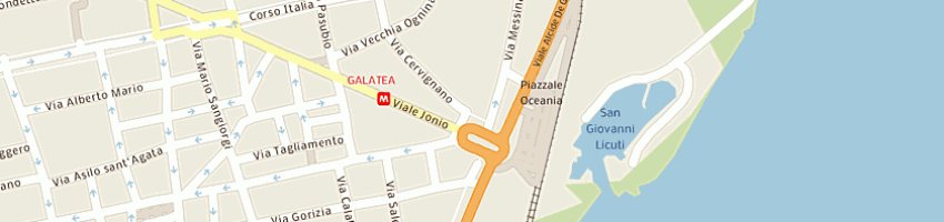 Mappa della impresa bar galatea past di scornavacchi nunziata a CATANIA