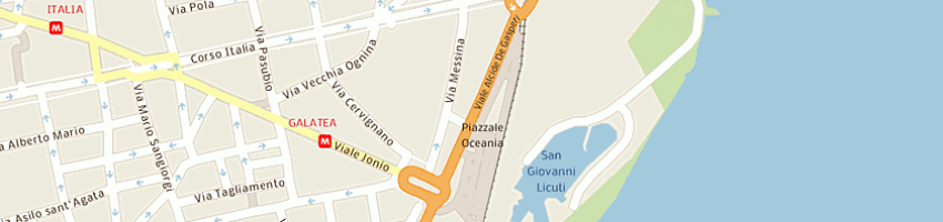 Mappa della impresa tnet spa a CATANIA