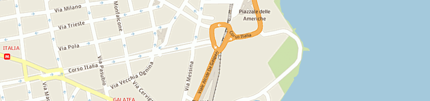 Mappa della impresa mec auto di rossi p e c snc a CATANIA