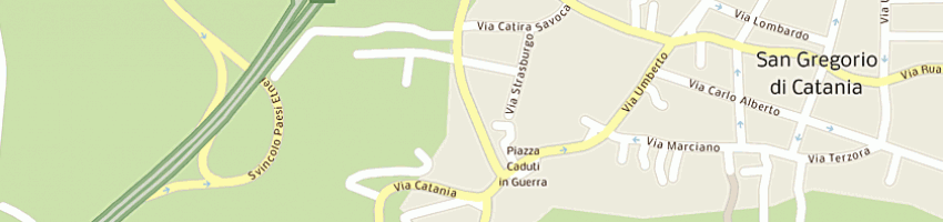 Mappa della impresa golden car spa a SAN GREGORIO DI CATANIA