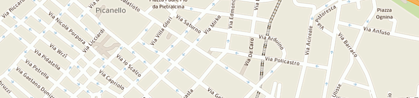 Mappa della impresa reitano giuseppe a CATANIA