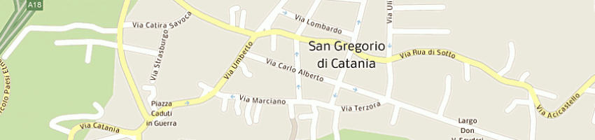 Mappa della impresa international security srl a SAN GREGORIO DI CATANIA