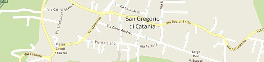 Mappa della impresa asero salvatore a SAN GREGORIO DI CATANIA