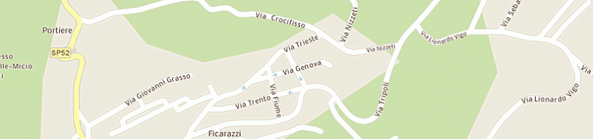 Mappa della impresa nicosys di platania giuseppina a ACI CASTELLO