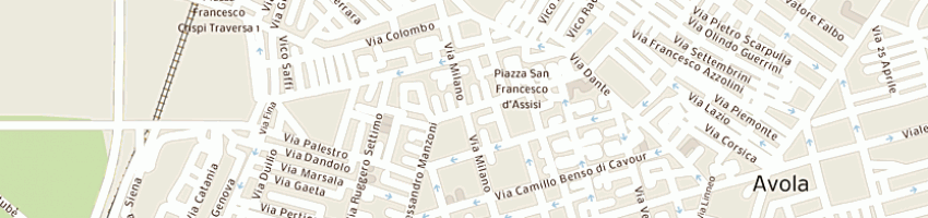 Mappa della impresa farmacia s antonio di caramagno giuseppe e c sas a AVOLA