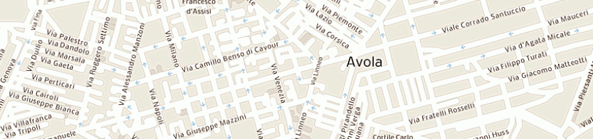 Mappa della impresa boutique noi tre (snc) a AVOLA