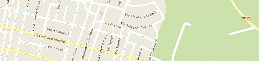 Mappa della impresa studio d'architettura rizza salvatore a FLORIDIA