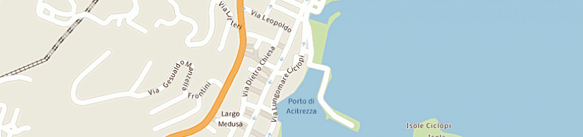 Mappa della impresa pizzeria pellegrino vincenzo e c snc a ACI CASTELLO