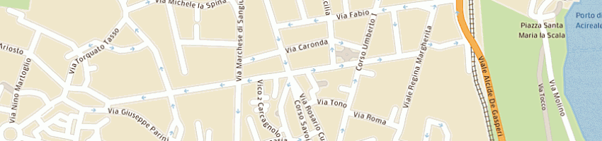 Mappa della impresa grasso e raneri calzature a ACIREALE