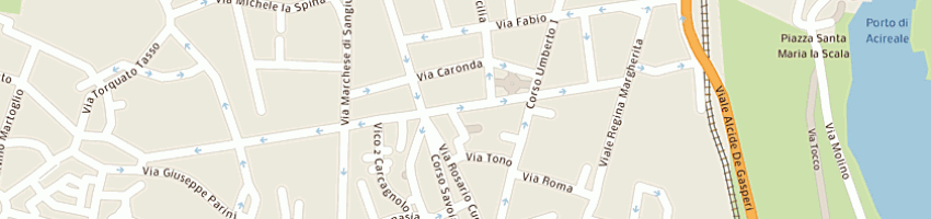 Mappa della impresa king moda srl a ACIREALE