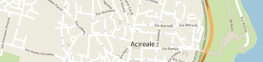 Mappa della impresa chiosco duomo di patane' giuseppe e c snc a ACIREALE
