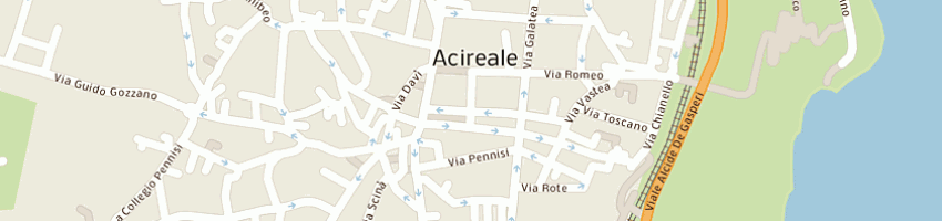 Mappa della impresa vecchia aci srl a ACIREALE