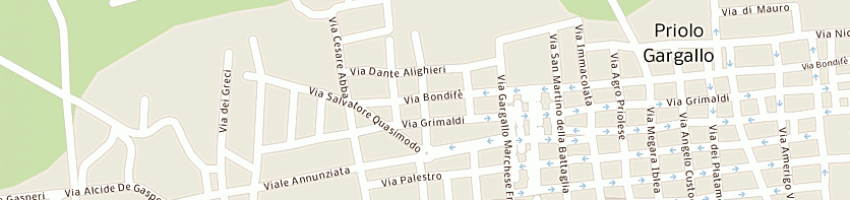 Mappa della impresa roccasalva gaetano a PRIOLO GARGALLO