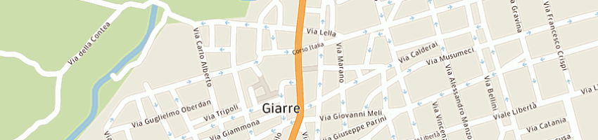 Mappa della impresa unicredit banca spa a GIARRE