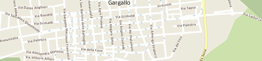 Mappa della impresa benintende marco a PRIOLO GARGALLO