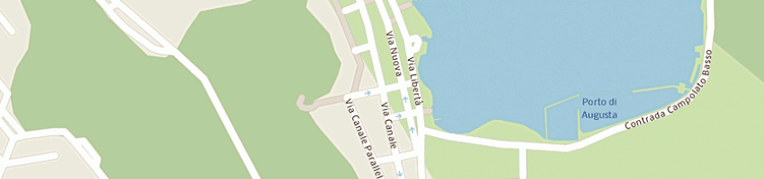 Mappa della impresa jonio yachting soc coop arl a AUGUSTA