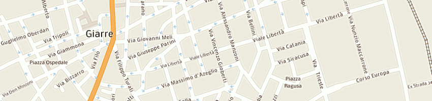 Mappa della impresa mario parisi snc di parisi sebastiano e c a GIARRE