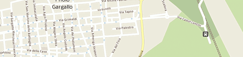 Mappa della impresa santo giuseppe a PRIOLO GARGALLO