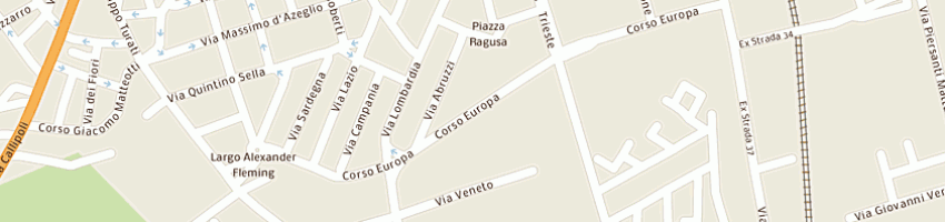 Mappa della impresa pretura a GIARRE