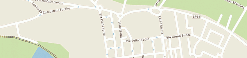 Mappa della impresa paci rodi bruno a AUGUSTA