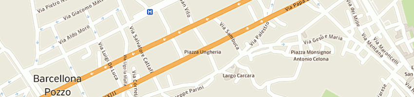 Mappa della impresa giordanella carmelo a BARCELLONA POZZO DI GOTTO