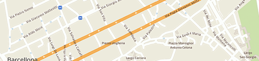 Mappa della impresa elaborazione e trasmissione dati aspa giuseppe tindaro a BARCELLONA POZZO DI GOTTO