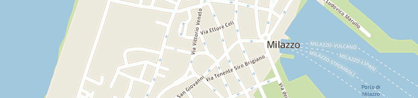 Mappa della impresa gr pelletteria sas di miano santa rosa e c a MILAZZO