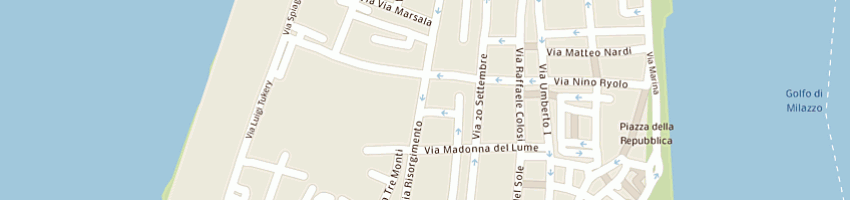 Mappa della impresa fago srl a MILAZZO
