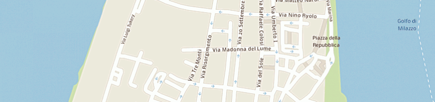 Mappa della impresa macelleria flli testa a MILAZZO
