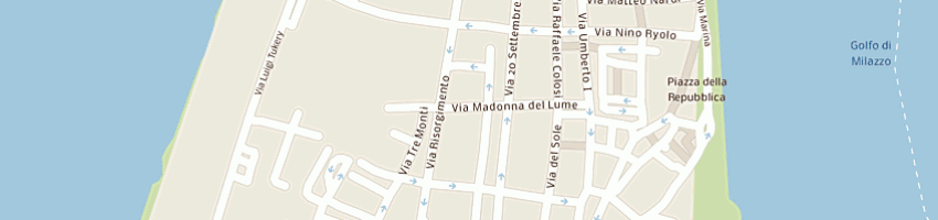 Mappa della impresa gulino filippo a MILAZZO