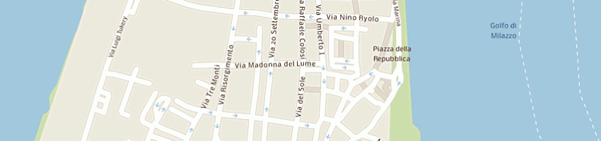 Mappa della impresa luci e ombre di celona bianca a MILAZZO