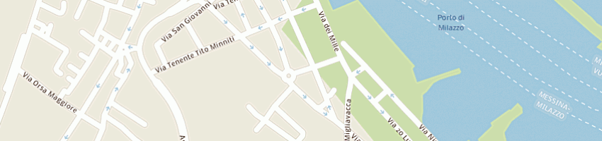 Mappa della impresa giungla club a MILAZZO