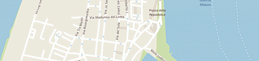 Mappa della impresa mirage di arrigo grazia a MILAZZO