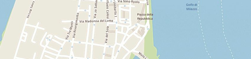 Mappa della impresa gf sport di bonanno giuseppa e francesca snc a MILAZZO