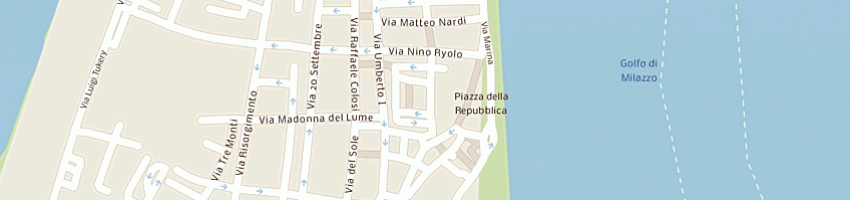 Mappa della impresa banca per lo sviluppo della cooperazione di credito spa a MILAZZO