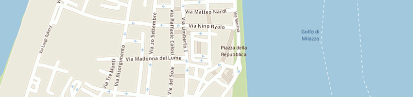Mappa della impresa pagios e b srl a MILAZZO