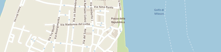 Mappa della impresa pino giovanni a MILAZZO