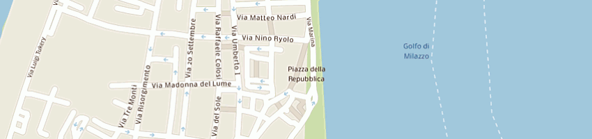 Mappa della impresa soldino maurizio ubaldo a MILAZZO
