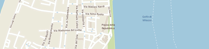 Mappa della impresa trifiro' giuseppa a MILAZZO