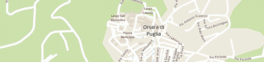 Mappa della impresa le querce albergo ristorante a ORSARA DI PUGLIA