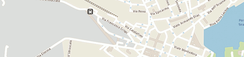 Mappa della impresa albergo archimede a SIRACUSA
