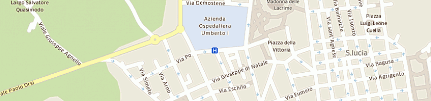 Mappa della impresa europe 2000 sas di francesco macaluso e c a SIRACUSA