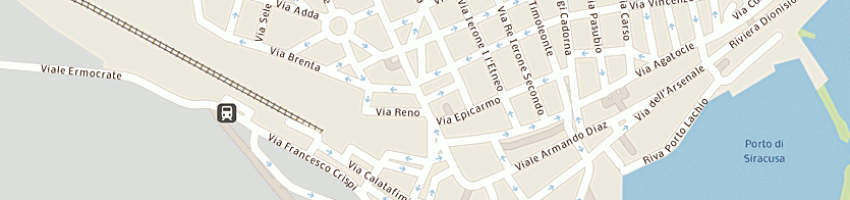 Mappa della impresa carrubba pietro a SIRACUSA
