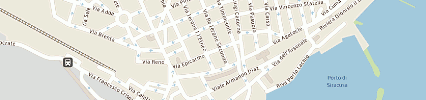 Mappa della impresa vegas comunication service di parisi gaetano e c snc a SIRACUSA