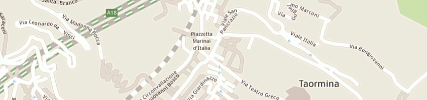 Mappa della impresa panarello antichita' a TAORMINA